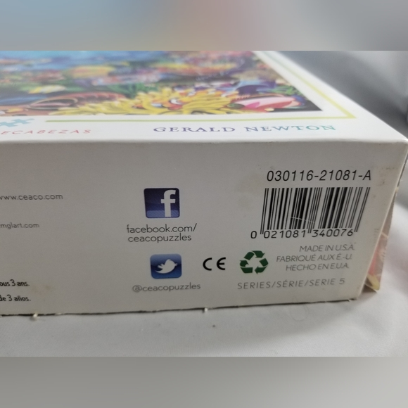 Ceaco Sea of Beauty Jigsaw Puzzle Gerald Newton 1500 Missing 1 Piece - Picture 10 of 12